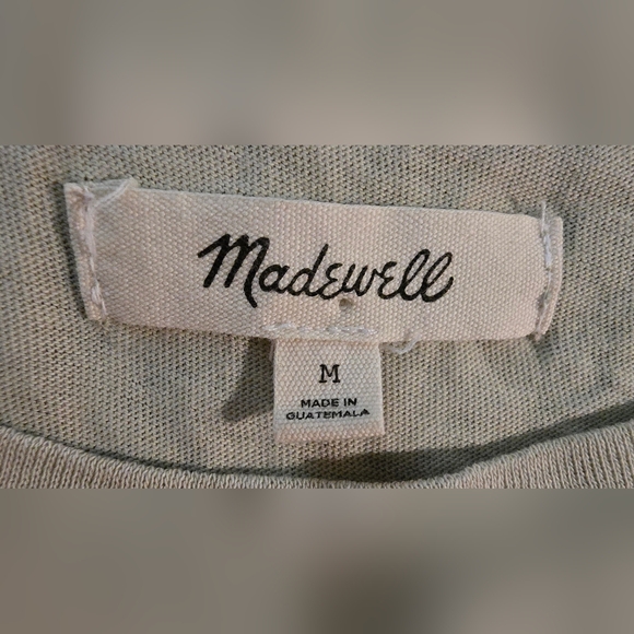 Madewell Cropped Basic Tee Light Sage Size Medium - Picture 2 of 4